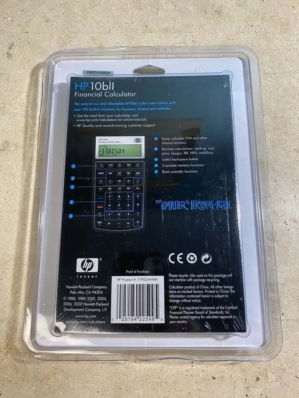 HP 10bll Financial Calculator Brand New SEALED